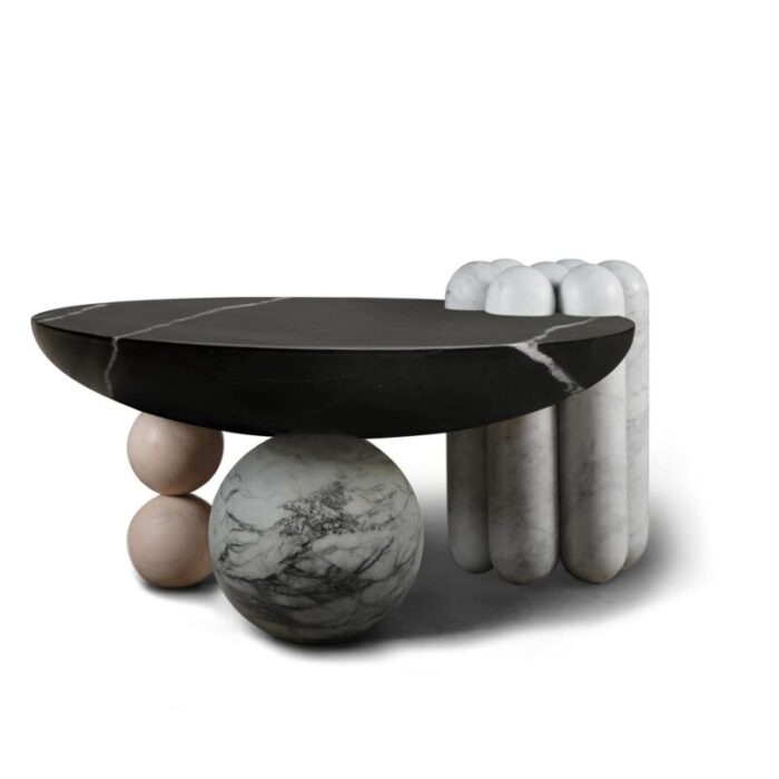 Bohinc Studio Patisserie Marbel Coffee Table front black master