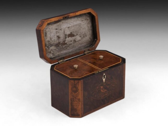 Burr Yew Tea Caddy 7 master