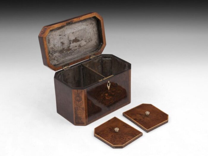 Burr Yew Tea Caddy 8 master