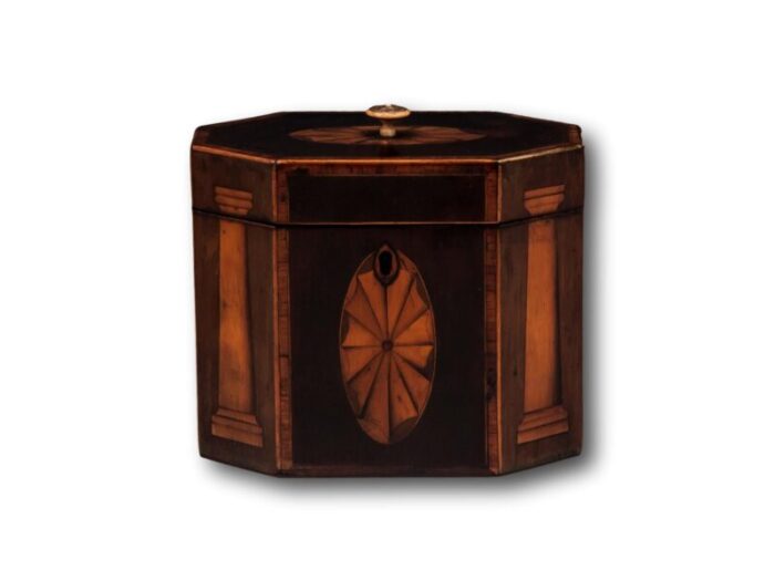 Georgian Harewood Inlaid Tea Caddy 500406 1 master