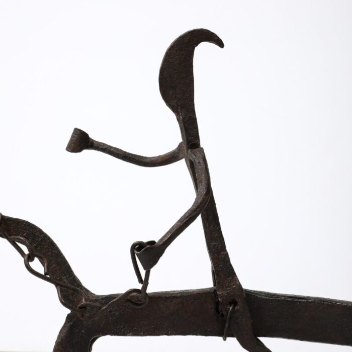 a bamana wrought iron equestrian sculpture 1771