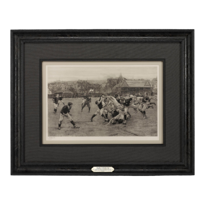 a football match scotland v england by william overhand and lionel smythe signed limited edition photogravure 1889 0266