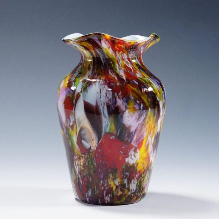 a macchie art glass vase by artisti barovier attribution murano ca 1920s 2695