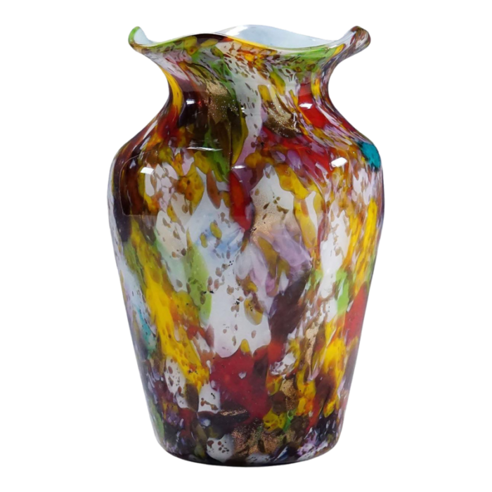 a macchie art glass vase by artisti barovier attribution murano ca 1920s 7176