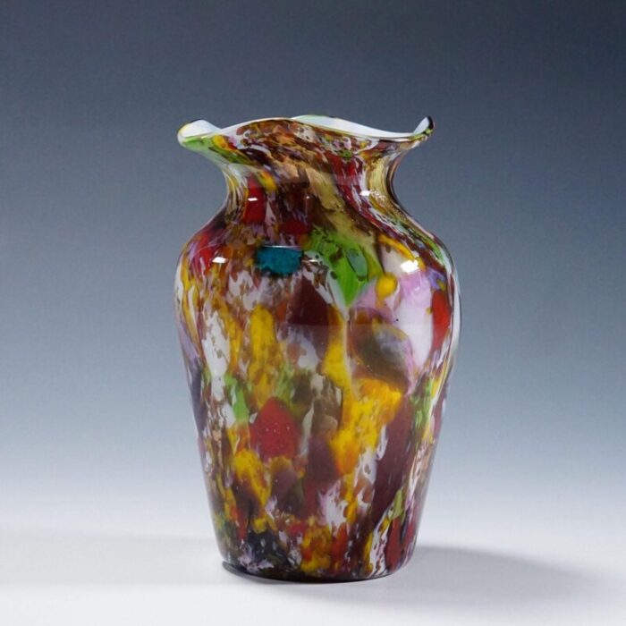 a macchie art glass vase by artisti barovier attribution murano ca 1920s 9437