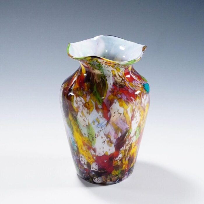 a macchie art glass vase by artisti barovier attribution murano ca 1920s 9539