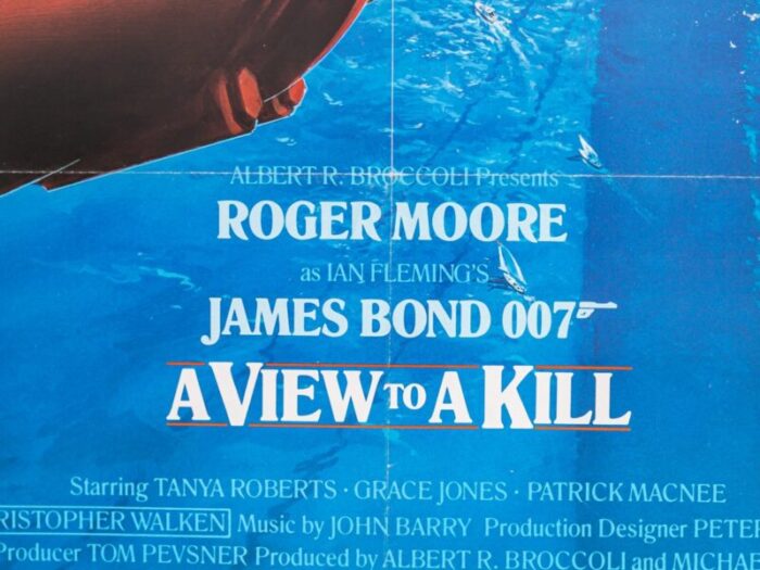 a view to a kill starring roger moore film poster framed 6