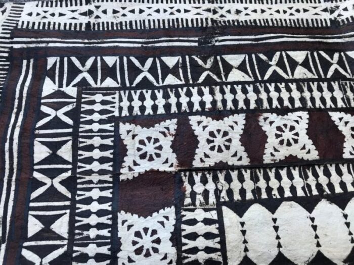 african painted leather rug 7