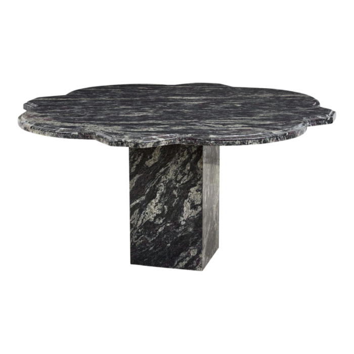 amadeus granite dining table with quatrefoil shape top brazil 5058