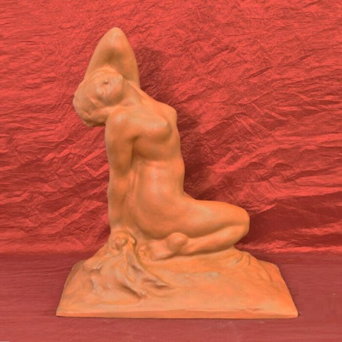 amedeo gennarelli art deco nude of young woman 20th century terracotta 1744