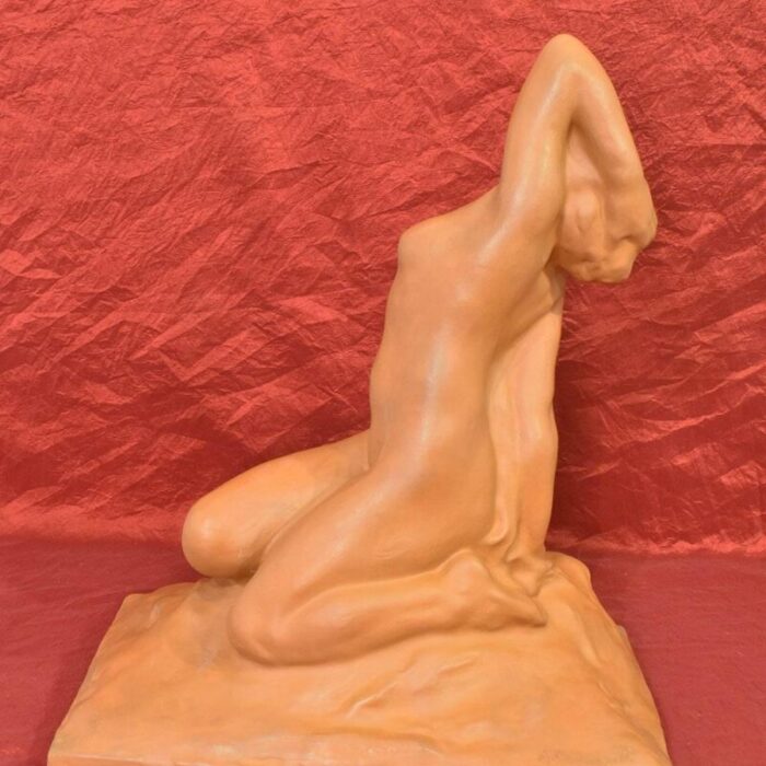 amedeo gennarelli art deco nude of young woman 20th century terracotta 7193