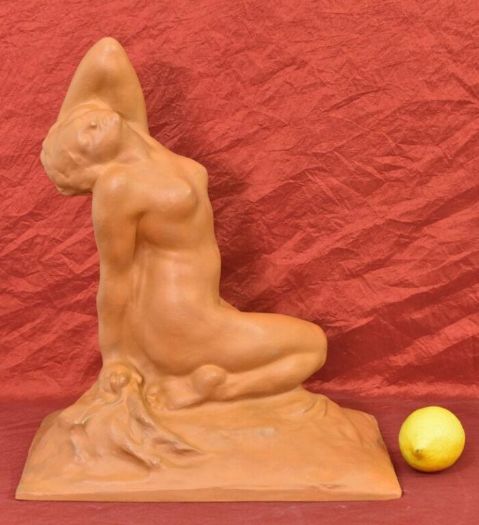 amedeo gennarelli art deco nude of young woman 20th century terracotta 9900