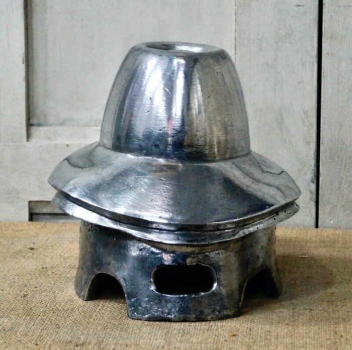 antique aluminium hat mould from l garnot paris 1