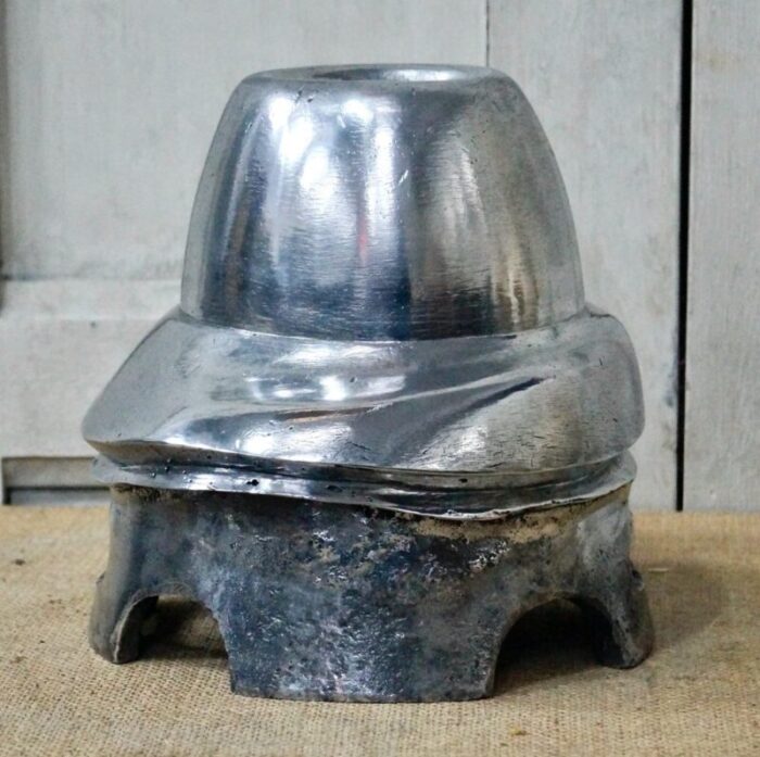 antique aluminium hat mould from l garnot paris 3