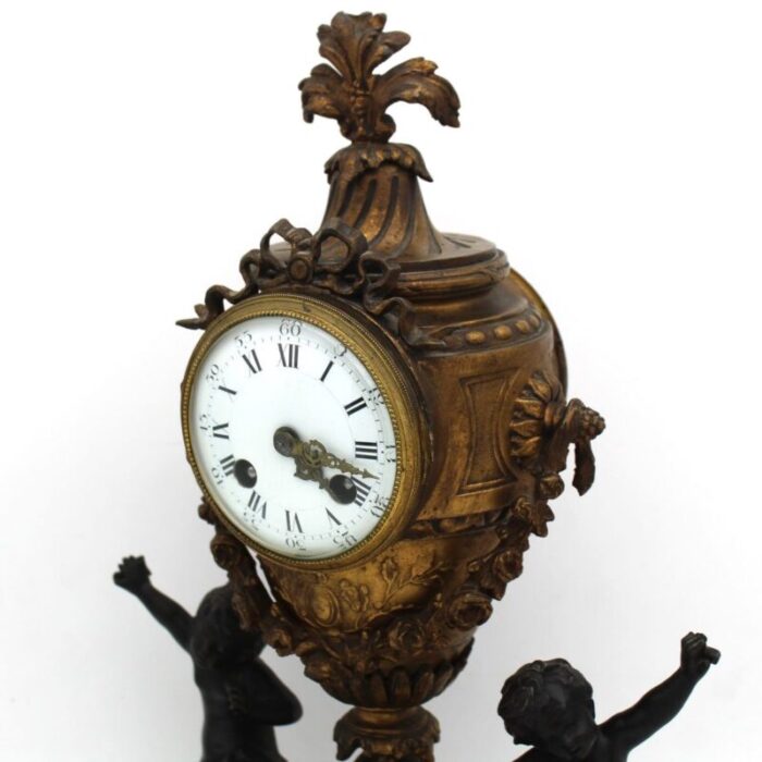 antique bronze clock 4