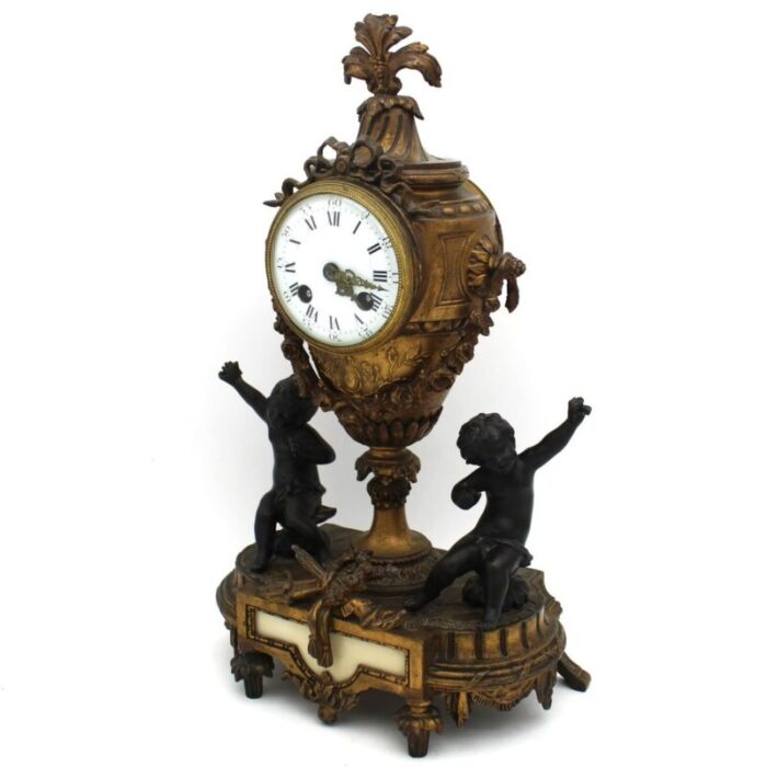 antique bronze clock 9