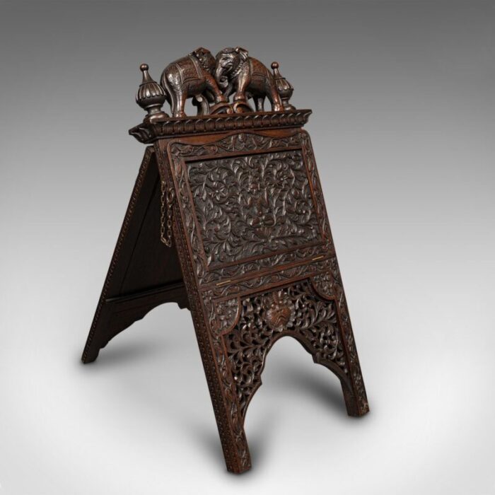 antique carved folio stand 2