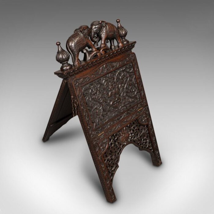 antique carved folio stand 9