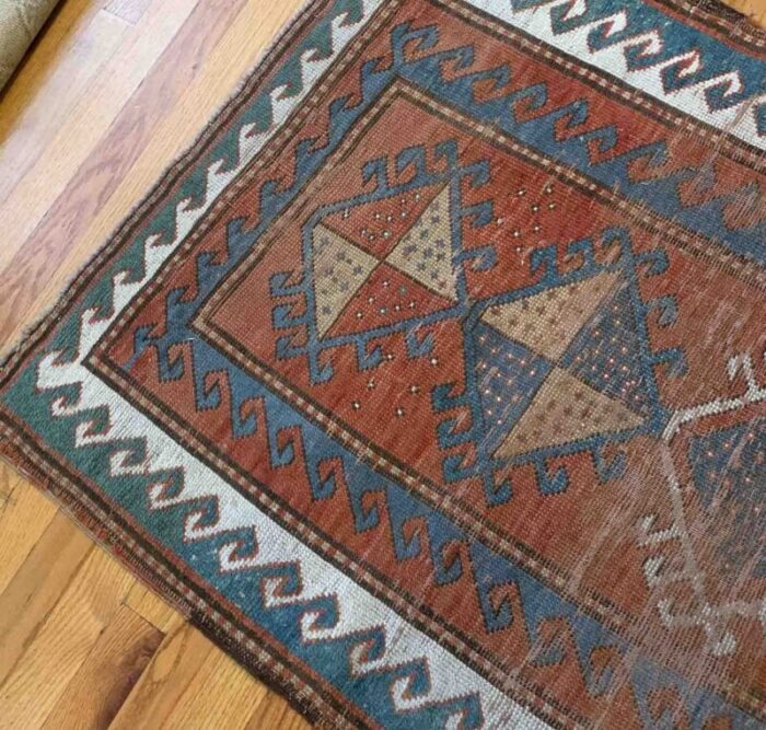 antique caucasian kazak rug 1880s 4