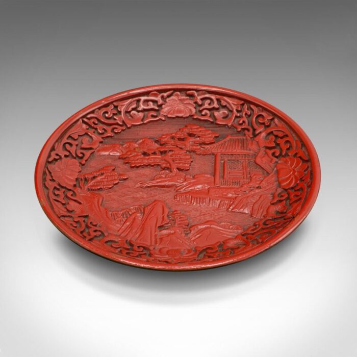 antique decorative cinnabar dish 2