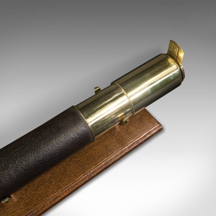 antique english victorian telescope in brass and leather 1870 7