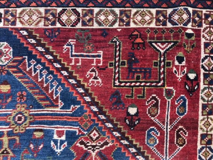 antique ghashghaei rug 10