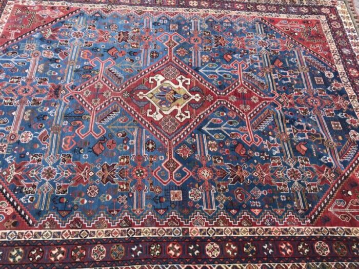 antique ghashghaei rug 12