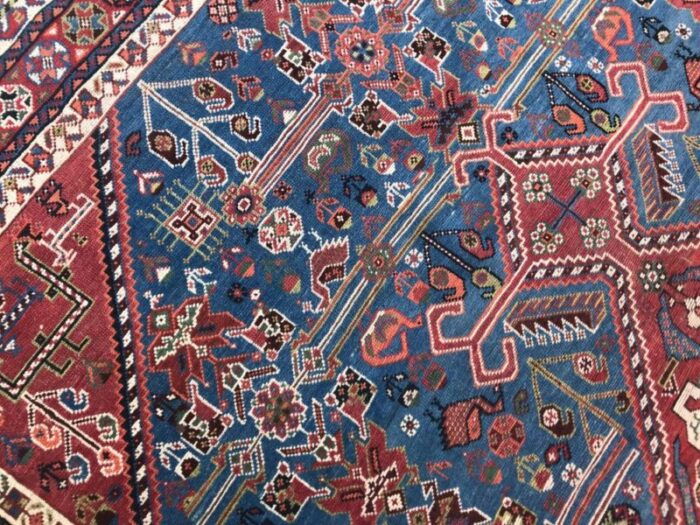 antique ghashghaei rug 14