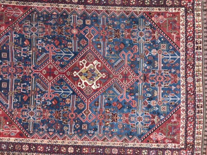 antique ghashghaei rug 2