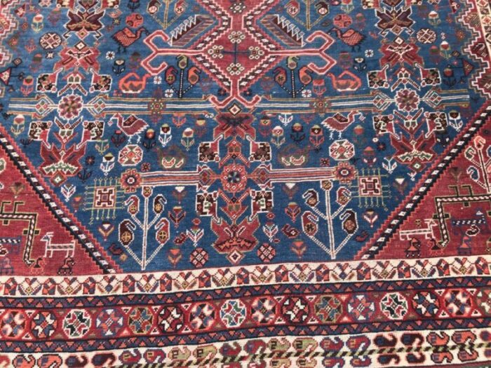 antique ghashghaei rug 4