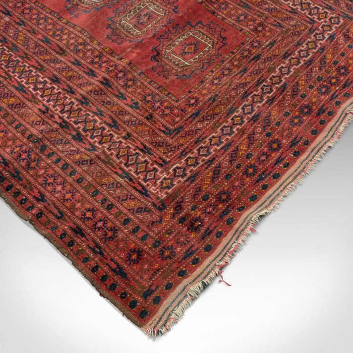 antique middle eastern turkoman rug 1920s 8