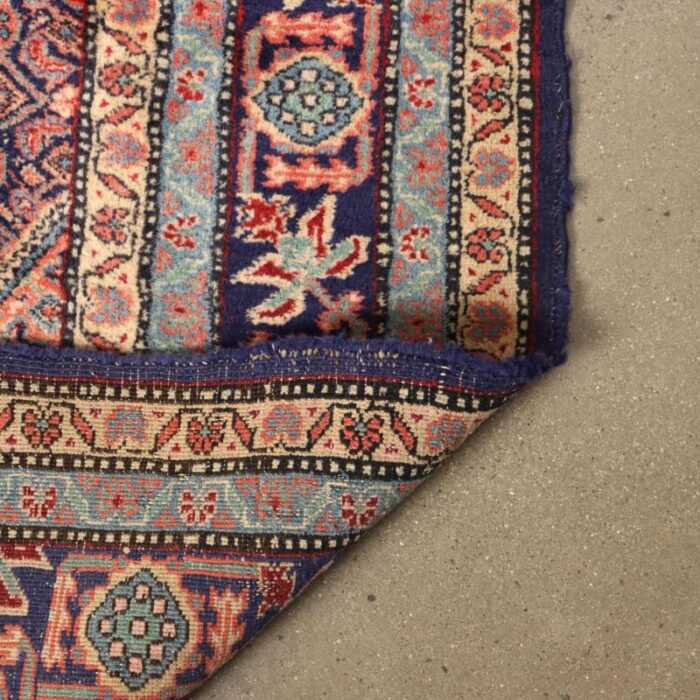 antique mud rug in wool and cotton 3103