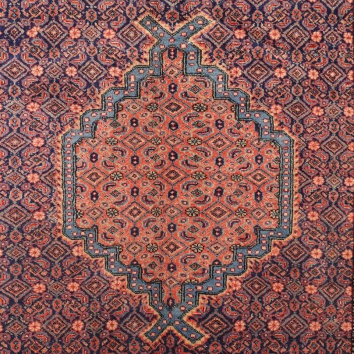 antique mud rug in wool and cotton 6661