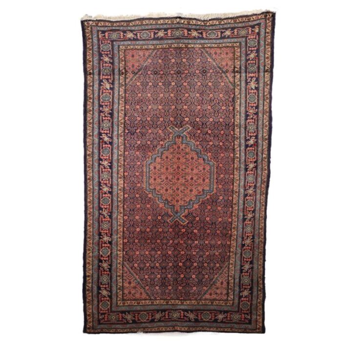 antique mud rug in wool and cotton 8834