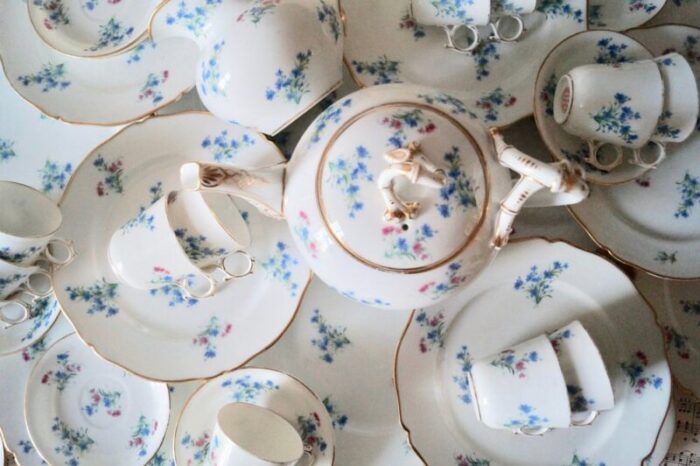 antique porcelain tea service set from louis aime cesaire mace 1860s set of 38 2