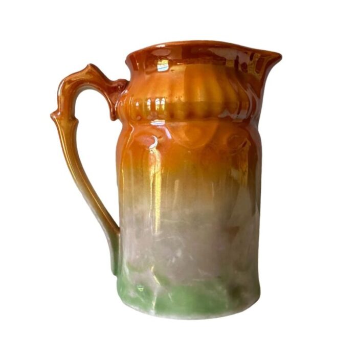 antique retsch and co iridescent lusterware milk jug pitcher bavaria 0214