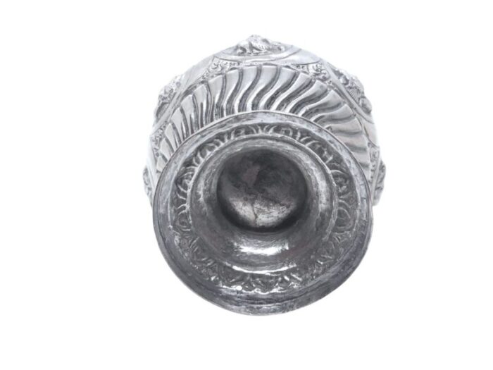 antique south india sterling silver gulab pash madras rosewater sprinkler 0706