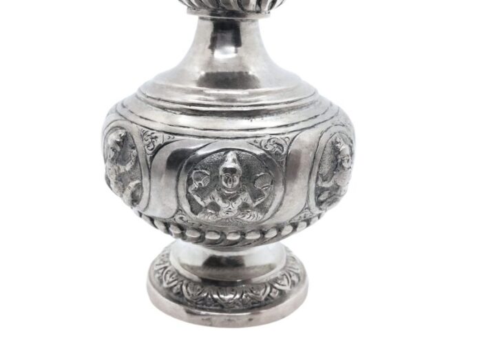 antique south india sterling silver gulab pash madras rosewater sprinkler 8401