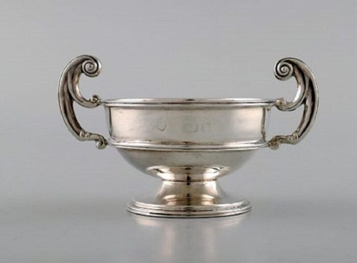 antique swedish silver salt cellar 1