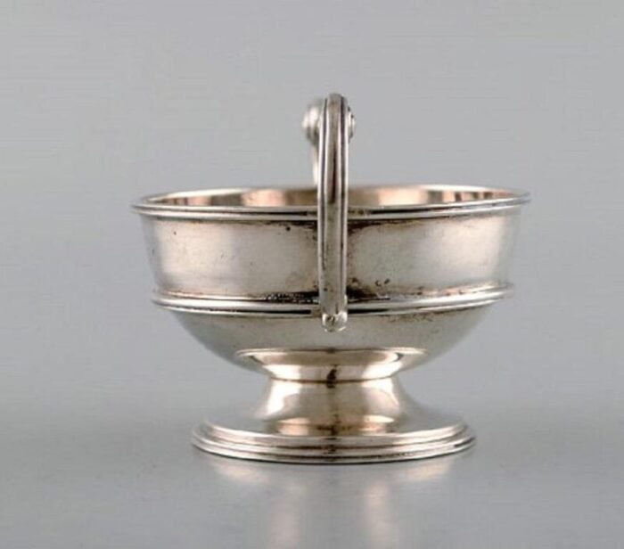 antique swedish silver salt cellar 3