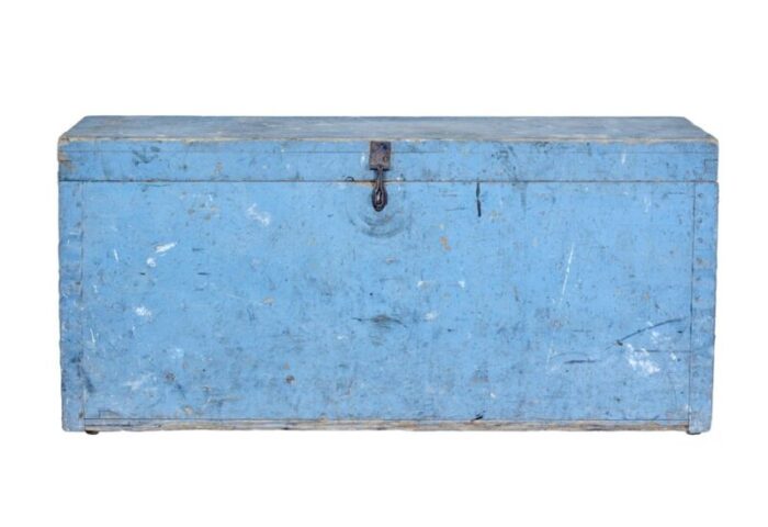 antique swedish tool box in painted pine 2