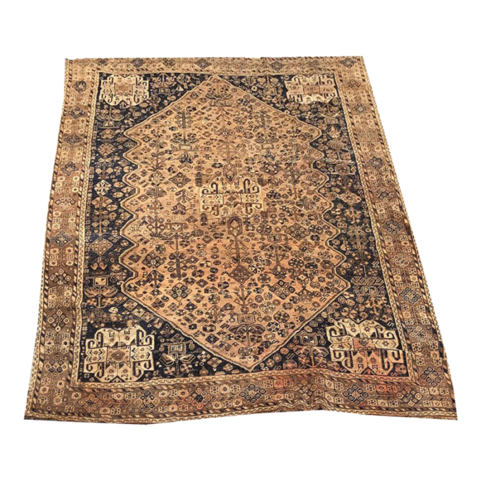 antique tribal persian shiraz rug 3541