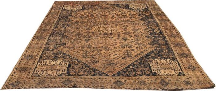 antique tribal persian shiraz rug 3703