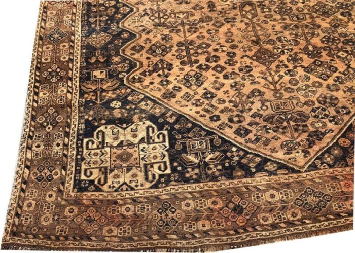 antique tribal persian shiraz rug 6662