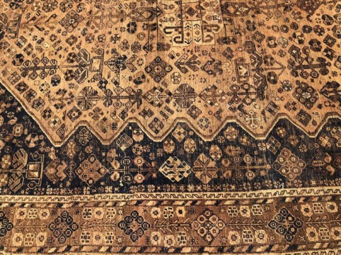 antique tribal persian shiraz rug 7075