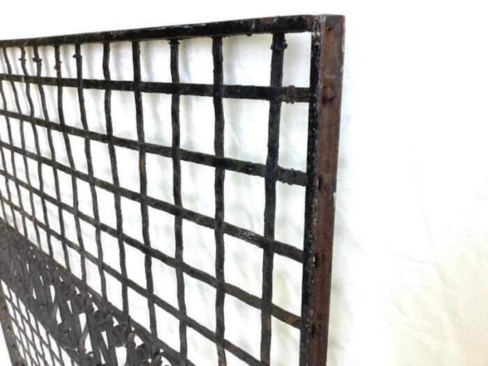 antique victorian iron gate window garden fence architectural salvage door 1958