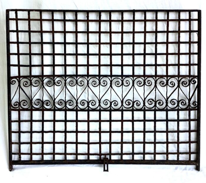 antique victorian iron gate window garden fence architectural salvage door 5568