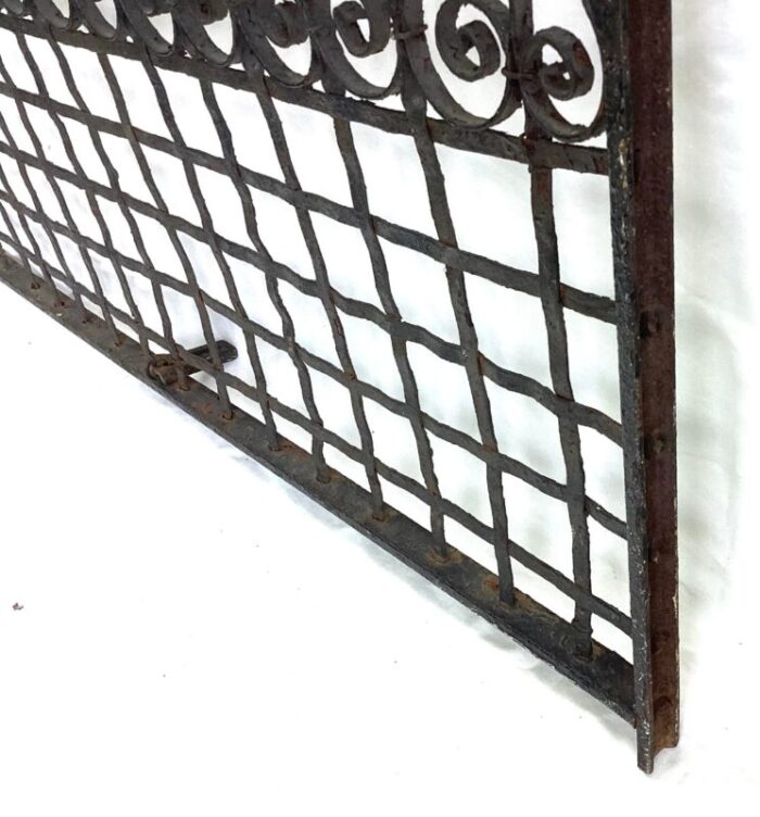 antique victorian iron gate window garden fence architectural salvage door 7501