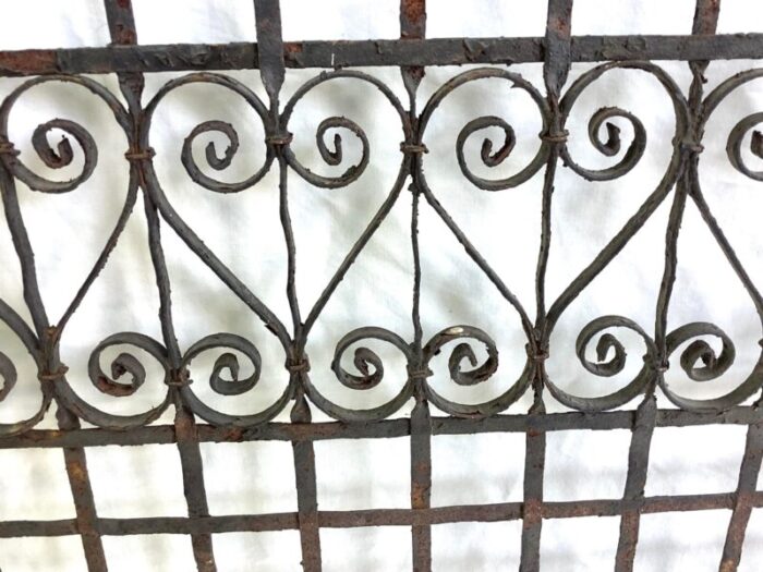 antique victorian iron gate window garden fence architectural salvage door 9772