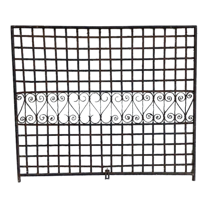 antique victorian iron gate window garden fence architectural salvage door 9980